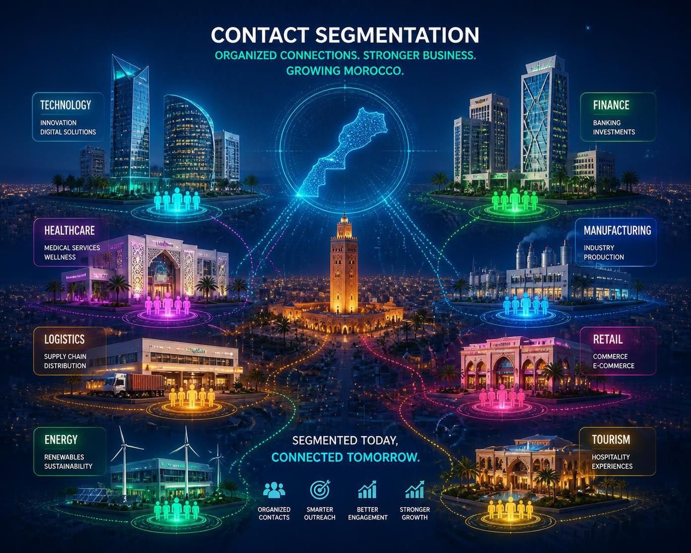 Contacts B2B Maroc : comment segmenter vos cibles par secteur et ville