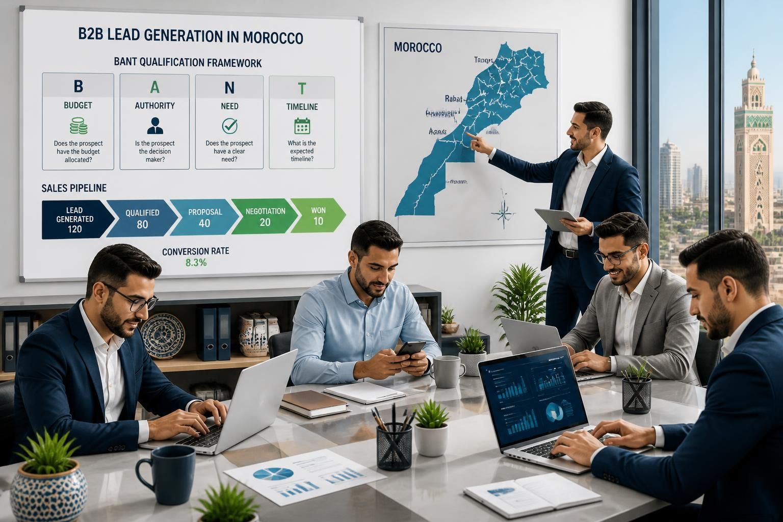 Génération de leads B2B au Maroc : guide complet pour les commerciaux